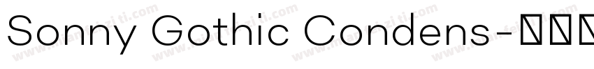 Sonny Gothic Condens字体转换